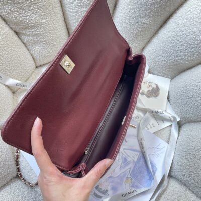 img_0a644df0_20260519_i1779188201050_6218_0_7_jpg CHANEL 26S COCO HANDLE BAG 32 IN DARK RED CAVIAR CALFSKIN GOLD HARDWARE