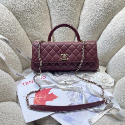 img_0a644df0_20260519_i1779188201129_8956_0_0_jpg CHANEL 26S COCO HANDLE BAG 32 IN DARK RED CAVIAR CALFSKIN GOLD HARDWARE