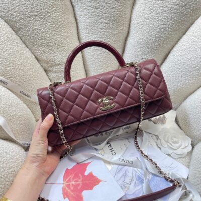 img_0a644df0_20260519_i1779188201171_6206_0_1_jpg CHANEL 26S COCO HANDLE BAG 32 IN DARK RED CAVIAR CALFSKIN GOLD HARDWARE