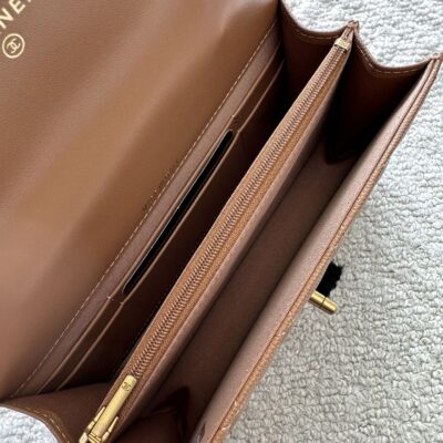 img_0b9f920c_20251121_i1763695668_3142_0_jpg CHANEL 25S CLASSIC WALLET ON CHAIN 19 IN BROWN LAMBSKIN WITH GOLD HARDWARE