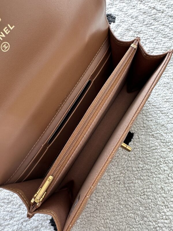 img_0b9f920c_20251121_i1763695668_3142_0_jpg CHANEL 25S CLASSIC WALLET ON CHAIN 19 IN BROWN LAMBSKIN WITH GOLD HARDWARE