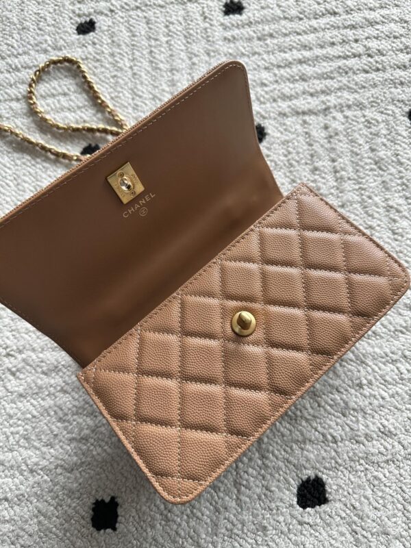 img_0b9f920c_20251121_i1763695669_8429_4_jpg CHANEL 25S CLASSIC WALLET ON CHAIN 19 IN BROWN LAMBSKIN WITH GOLD HARDWARE