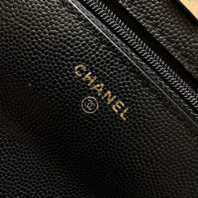 CHANEL 25S MINI FLAP BAG 19 IN BLACK CAVIAR LEATHER