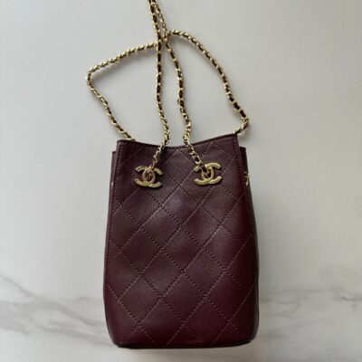 img_0b9f920c_20260622_i1782107187382_6513_0_0_jpg CHANEL 26S MINI BUCKET BAG 18 IN BURGUNDY RED QUILTED CALFSKIN GOLD HARDWARE