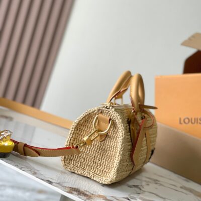 img_1578ca1d_20240730_a1722277733144_8543_jpg KEEPALL BANDOULIÈRE 25 IN BEIGE CROCHETED RAFFIA AND CALFSKIN TRIM