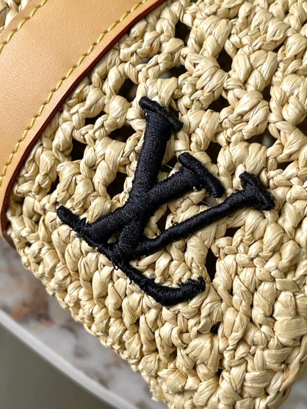 img_1578ca1d_20240730_a1722277733518_4355_jpg KEEPALL BANDOULIÈRE 25 IN BEIGE CROCHETED RAFFIA AND CALFSKIN TRIM
