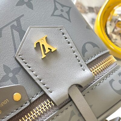 VANITY CHAIN POUCH 19 IN TRIANON MONOGRAM CALFSKIN GOLD BUCKLE