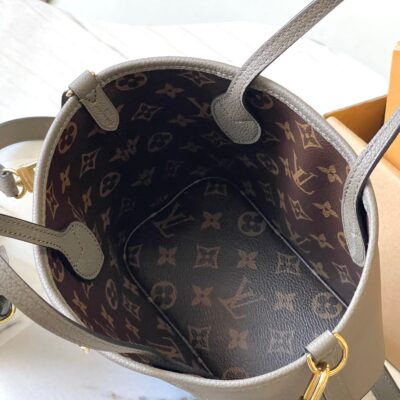 img_1578ca1d_20241006_a1728196939967_6053_jpg NEVERFULL BANDOULIÈRE INSIDE OUT BB 24 IN BROWN MONOGRAM CANVAS AND GRAY CALFSKIN