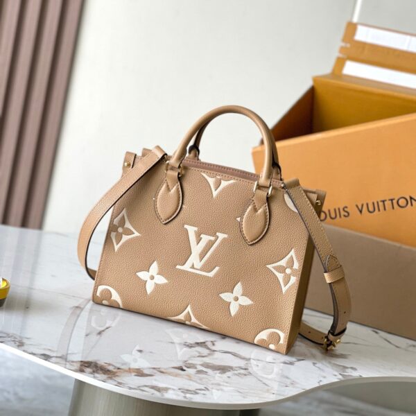 img_1578ca1d_20241019_a1729275770240_3454_jpg ONTHEGO PM 25 IN MILK TEA MONOGRAM IMPREINTE LEATHER