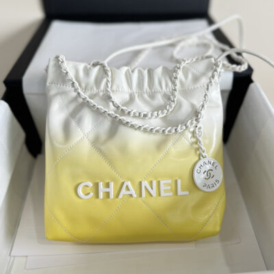 img_19e73950_20240525_i1716646909_3605_6_jpg CC HOBO MINI 20CM YELLOW WHITE LAMBSKIN