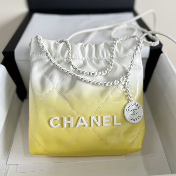 img_19e73950_20240525_i1716646909_3605_6_jpg CC HOBO MINI 20CM YELLOW WHITE LAMBSKIN