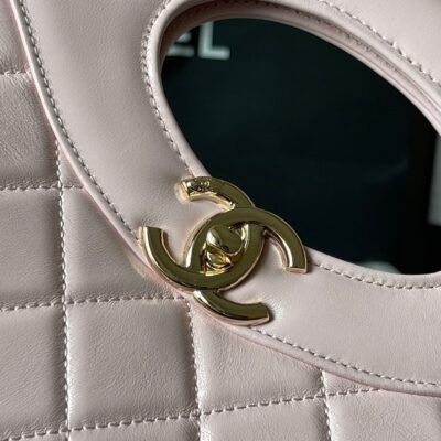 CC MEDIUM 36 SHOPPING BAG IN LIGHT PINK CALFSKIN