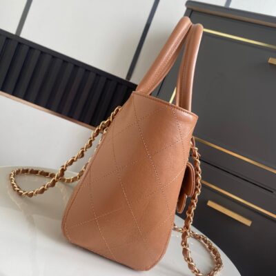 img_2d28104e_20260422_i1776837883400_5191_0_4_jpg CHANEL 26S QUILTED SMALL SHOPPING TOTE 25 IN CARAMEL BROWN CAVIAR CALFSKIN GOLD HARDWARE