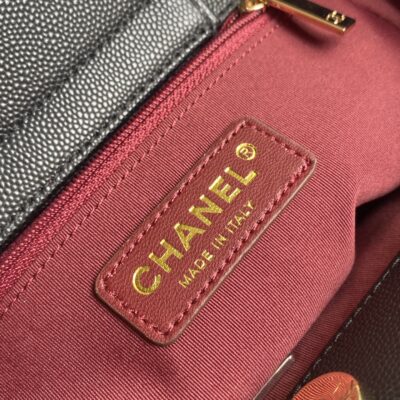 CHANEL 26S QUILTED LARGE SHOPPING TOTE 39 IN BLACK CAVIAR CALFSKIN GOLD HARDWARE
