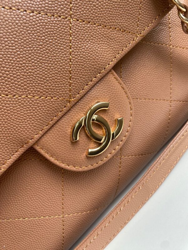 CHANEL 26S QUILTED LARGE SHOPPING TOTE 39 IN CARAMEL BROWN CAVIAR CALFSKIN GOLD HARDWARE
