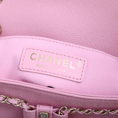 CHANEL 25S BACKPACK 21 CM IN LIGHT PINK LAMBSKIN
