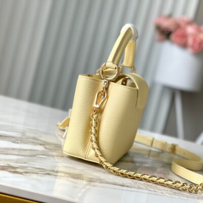 img_460b6f34_20241002_a1727828726801_8217_jpg CAPUCINES EAST-WEST MINI 22 IN BANANA YELLOW TAURILLON GOLD HARDWARE