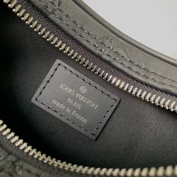 LOOP HOBO 23 IN BLACK MONOGRAM EMPREINTE CALFSKIN EMBOSSED LOGO