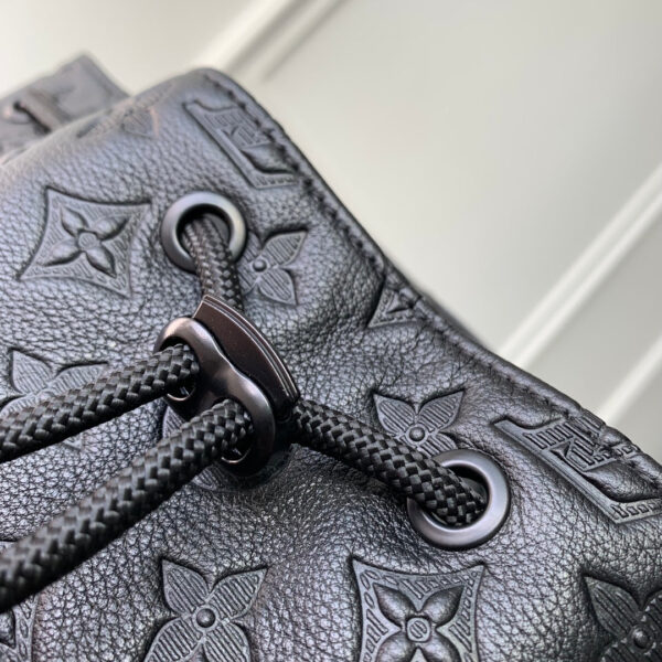 img_4828b284_20241127_i1732696329_9375_1_jpg GETAWAY BACKPACK 50 IN BLACK MONOGRAM ECLIPSE CANVAS AND CALFSKIN EMBOSSED LOGO
