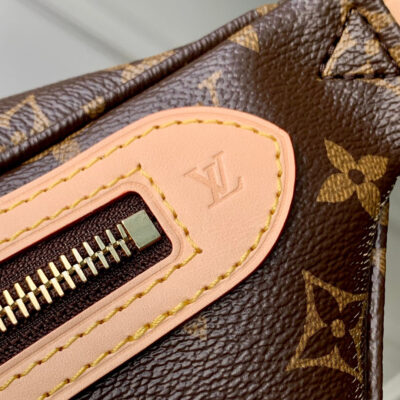 HIGH RISE FANNY PACK 38 IN BROWN MONOGRAM CANVAS