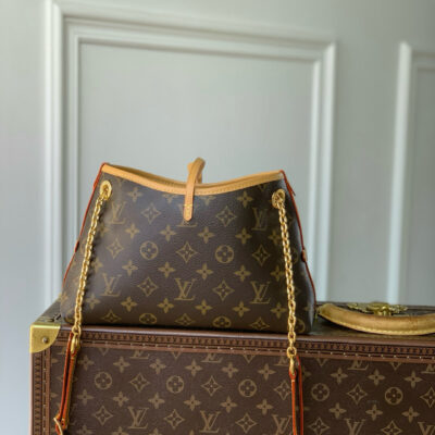 img_508bc504_20250113_i1736778807289_8574_0_2_jpg CARRYALL BB BAG 26 IN BROWN MONOGRAM COATED CANVAS AND CALFSKIN GOLD HARDWARE