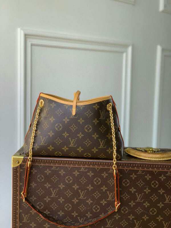 img_508bc504_20250113_i1736778807289_8574_0_2_jpg CARRYALL BB BAG 26 IN BROWN MONOGRAM COATED CANVAS AND CALFSKIN GOLD HARDWARE