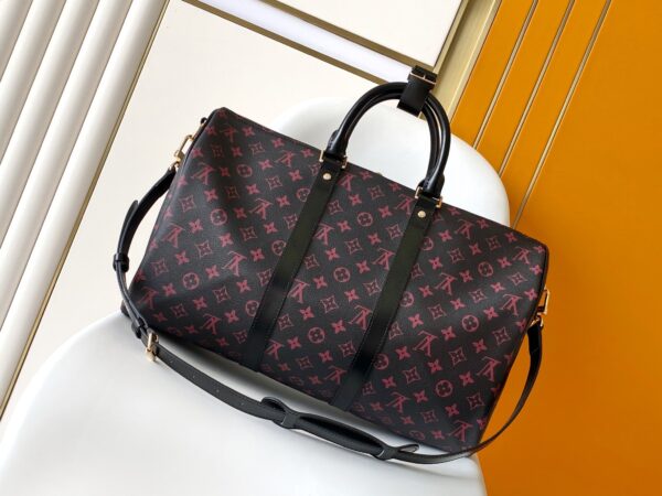 img_64d1c08b_20240906_a1725607837045_2485_jpg KEEPALL BANDOULIÈRE 45 IN BLACK MONOGRAM TOMETTE CANVAS