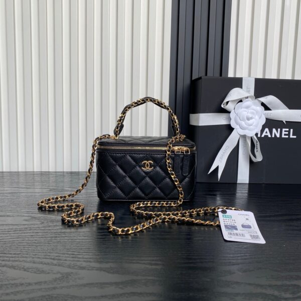 img_70762a6f_20250809_i1754744577512_1120_0_0_jpg CHANEL 25S VANITY CASE BAG 19 IN BLACK CALFSKIN GOLD HARDWARE