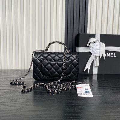 img_70762a6f_20250823_i1755888741103_3213_0_1_jpg CHANEL 25S FLAP BAG 19 IN BLACK CALFSKIN SILVER HARDWARE