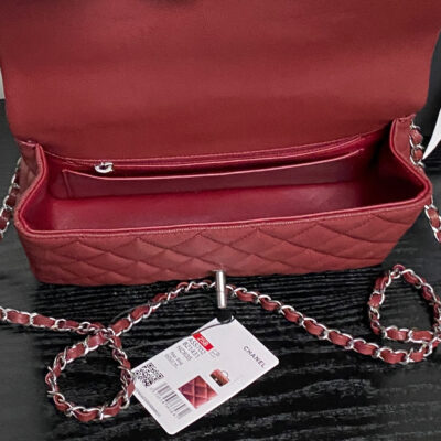 img_70762a6f_20250912_i1757612545625_3479_0_6_jpg CHANEL 25S FLAP BAG 22 IN BURGUNDY CALFSKIN SILVER HARDWARE