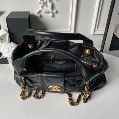 img_70762a6f_20250929_i1759086676162_9793_0_7_jpg CHANEL 25S BOW BAG 38 IN BLACK LAMBSKIN WITH GOLD HARDWARE