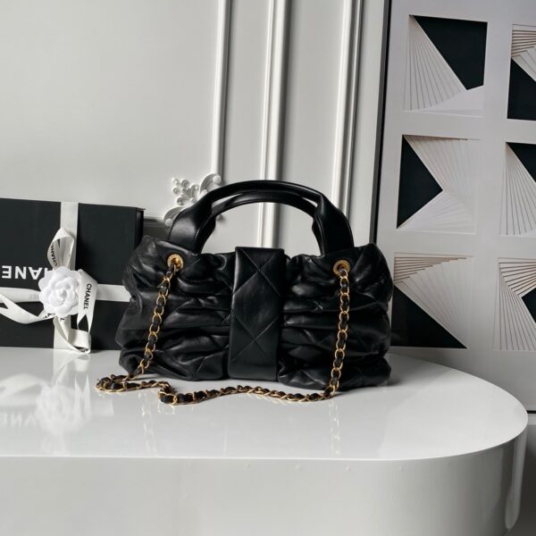 img_70762a6f_20250929_i1759086676295_800_0_1_jpg CHANEL 25S BOW BAG 38 IN BLACK LAMBSKIN WITH GOLD HARDWARE