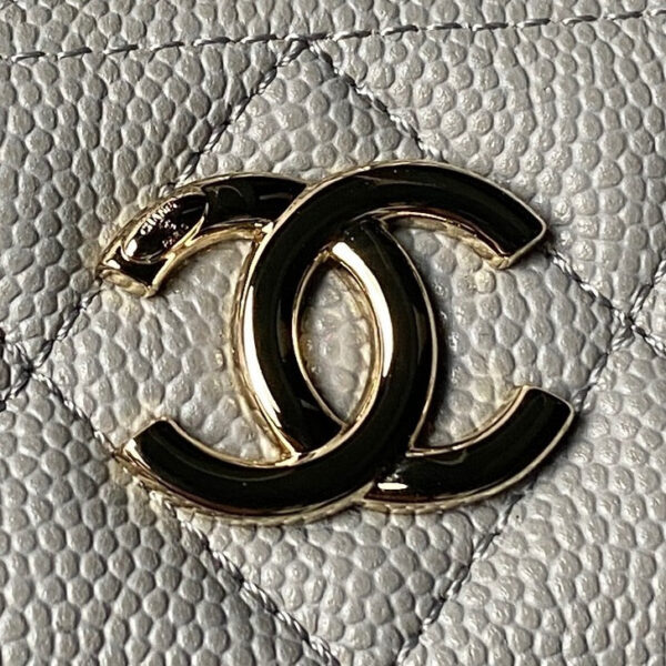 CHANEL 25S VANITY BAG 20 IN GREY CAVIAR LEATHER