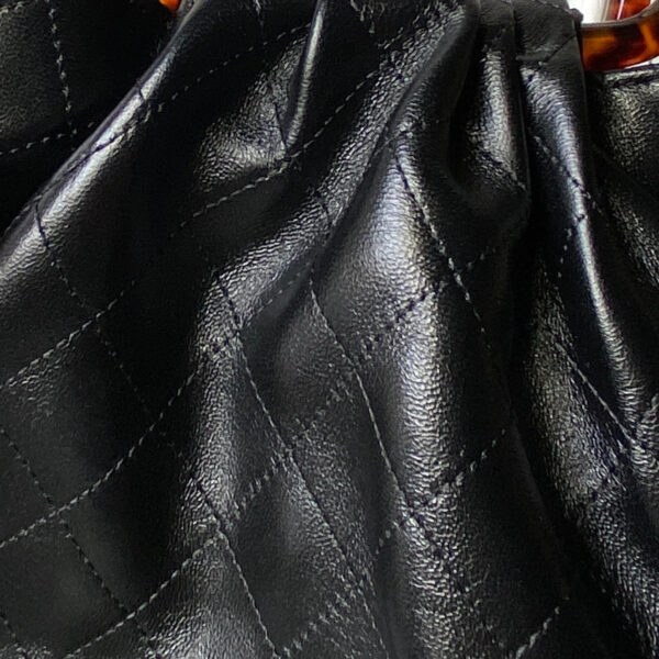 CHANEL 26S HAND BAG 32 IN BLACK LAMBSKIN