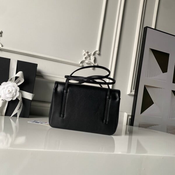 CHANEL 26S SMALL PREPPY COCO FLAP BAG 22 IN BLACK GRAINED CALFSKIN GOLD HARDWARE