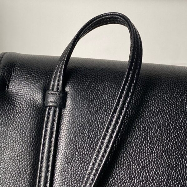 CHANEL 26S SMALL PREPPY COCO FLAP BAG 22 IN BLACK GRAINED CALFSKIN GOLD HARDWARE