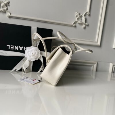 img_70762a6f_20260426_i1777195861694_8936_0_2_jpg CHANEL 26S SMALL PREPPY COCO FLAP BAG 22 IN IVORY WHITE GRAINED CALFSKIN GOLD HARDWARE
