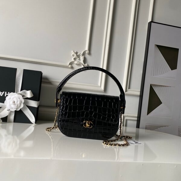 img_70762a6f_20260704_i1783169790575_8689_0_0_jpg CHANEL 26S TOP HANDLE BAG 19 IN BLACK CROCODILE-EMBOSSED CALFSKIN GOLD HARDWARE