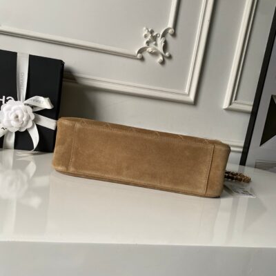 img_70762a6f_20260708_i1783444874854_4433_0_5_jpg CHANEL 26S MAXI FLAP BAG 32 IN DARK BEIGE SUEDE AND CALFSKIN GOLD HARDWARE