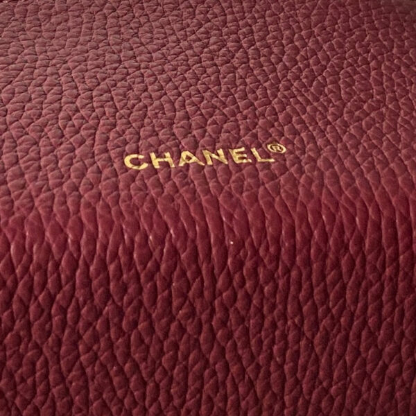 CHANEL 26S VANITY BAG 19 IN BURGUNDY RED CAVIAR CALFSKIN GOLD HARDWARE