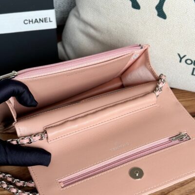 CC WOC ENTRUPY 19 BAG IN LIGHT PINK CALFSKIN