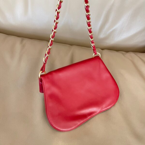 img_834e1079_20240630_a1719719432845_1664_jpg CHANEL 26S SHOULDER BAG 23 IN RED LAMBSKIN GOLD HARDWARE WITH PEARL