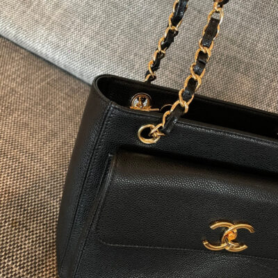 img_834e1079_20240901_a1725172988675_6584_jpg CHANEL 26S FLAP SHOULDER BAG 26 IN BLACK CAVIAR CALFSKIN GOLD HARDWARE