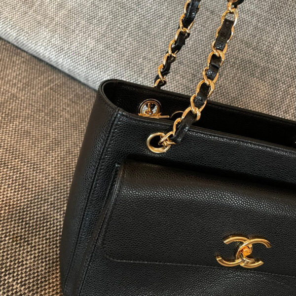 img_834e1079_20240901_a1725172988675_6584_jpg CHANEL 26S FLAP SHOULDER BAG 26 IN BLACK CAVIAR CALFSKIN GOLD HARDWARE