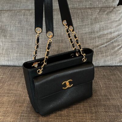 img_834e1079_20240901_a1725172988882_4183_jpg CHANEL 26S FLAP SHOULDER BAG 26 IN BLACK CAVIAR CALFSKIN GOLD HARDWARE