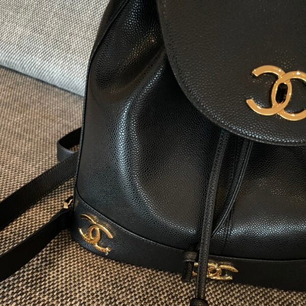 img_834e1079_20240901_a1725173051063_6227_jpg CHANEL 26S BACKPACK 34 IN BLACK GRAINED CALFSKIN GOLD HARDWARE