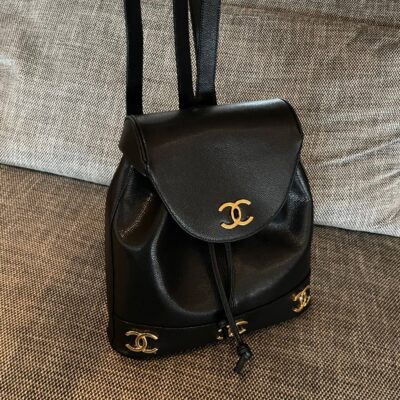 img_834e1079_20240901_a1725173051334_4327_jpg CHANEL 26S BACKPACK 34 IN BLACK GRAINED CALFSKIN GOLD HARDWARE