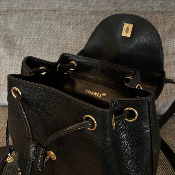 img_834e1079_20240901_a1725173059991_7608_jpg CHANEL 26S BACKPACK 34 IN BLACK GRAINED CALFSKIN GOLD HARDWARE