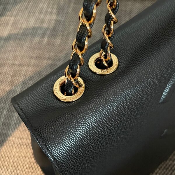 img_834e1079_20240901_a1725173508194_8683_jpg CHANEL 26S LARGE CC LOGO FLAP SHOULDER BAG 33 IN BLACK CAVIAR CALFSKIN GOLD HARDWARE