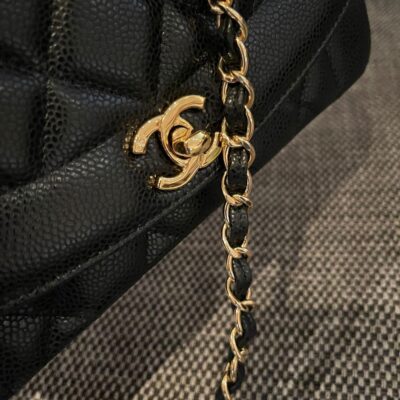img_834e1079_20240901_a1725173614542_5417_jpg CHANEL 26S FLAP SHOULDER BAG 22 IN BLACK CAVIAR CALFSKIN GOLD HARDWARE